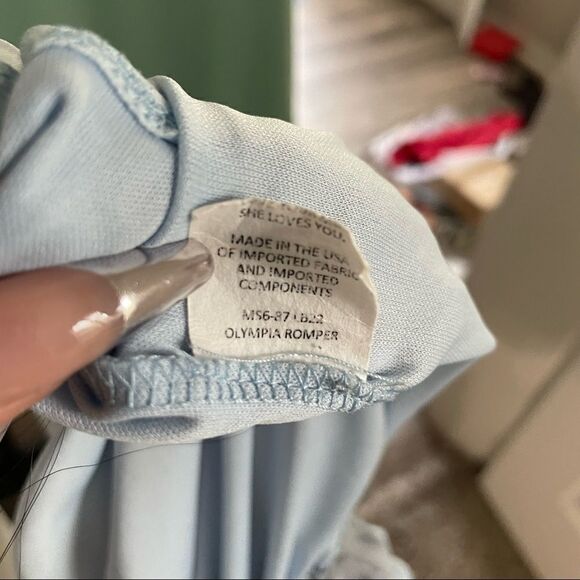 Revolve Show Me Your MuMu Olympia Romper Lite Bright Bull - Picture 8 of 8